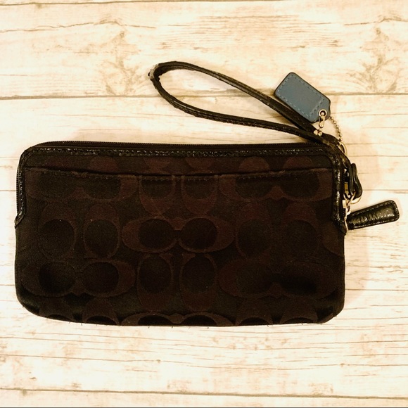 Coach Canvas Wristlet - Black - Picture 8 of 15